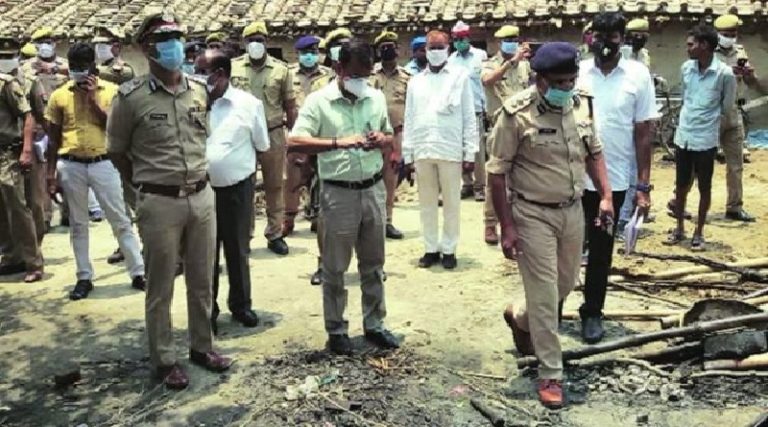 UP Jaunpur Muslim burn Dalit Houses