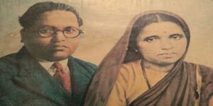 Ambedkar with wife