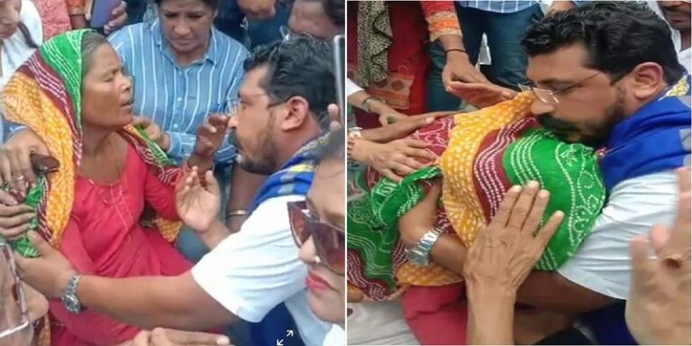 Chandrashekhar Azad met family of deceased Dalit girl in Delhi Nangal village