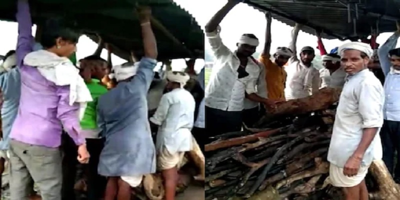 Madhya Pradesh Guna Dalit woman cremated by burning tyre pouring diesel