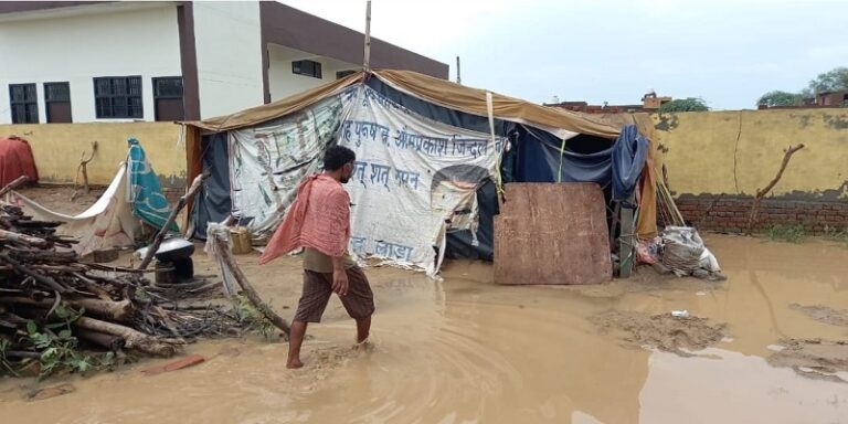 Mirchpur Kand victims Water entered into Valmiki community tents