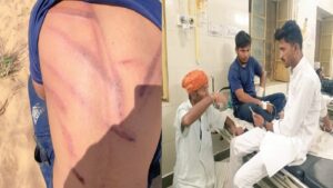 Rajasthan Dalit oppression Jaisalmer Dalit Dinesh Kumar Meghwal beat with rod put cloth in mouth