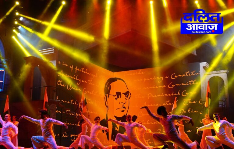 Delhi Govt Babasaheb The Musical show begins JLN Stadium resonates with Jai Bhim slogan